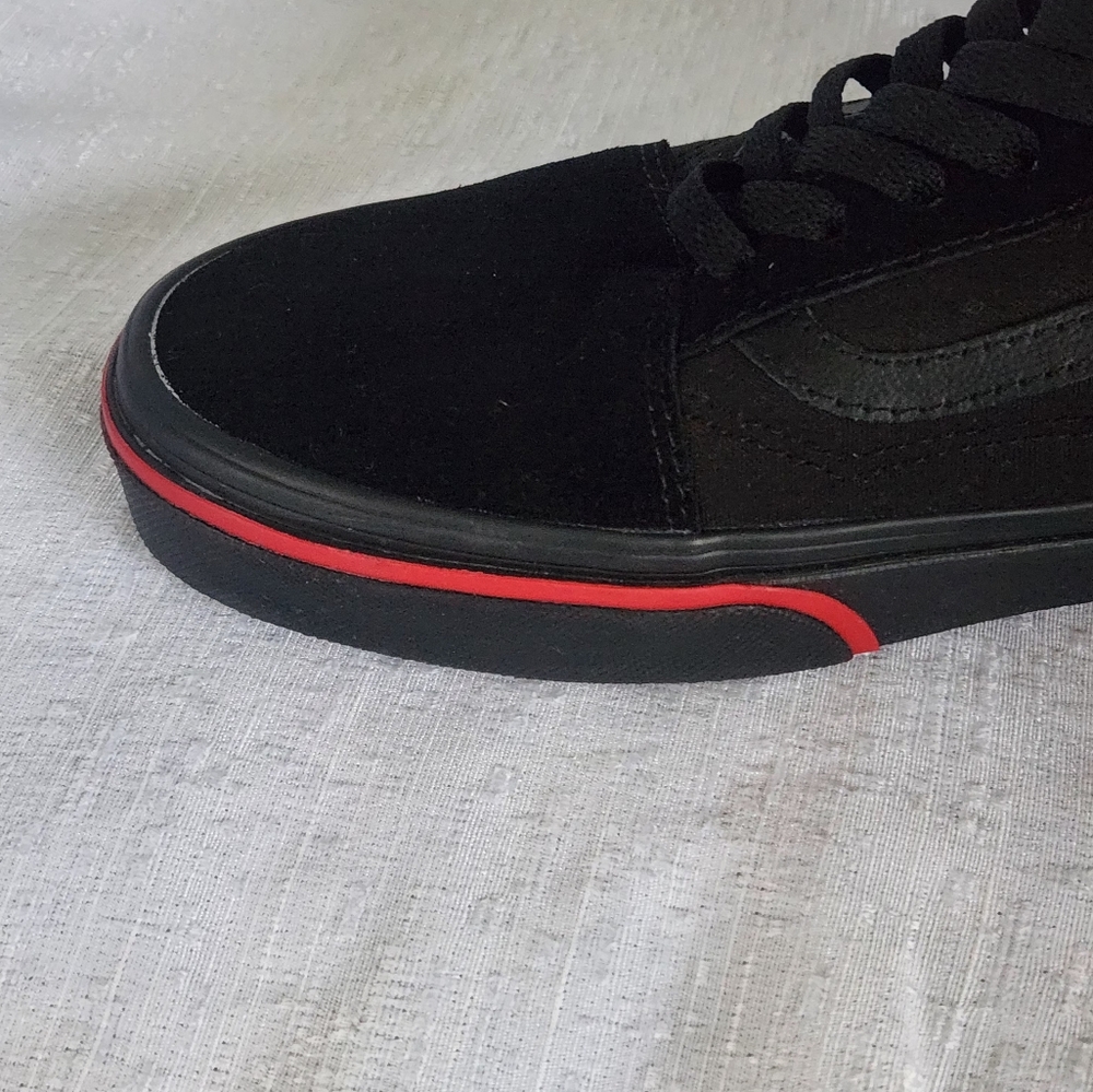 VANS Old Skool  Flame  Wall  BLACK Sneakers Men's Size 12 - Picture 4 of 9